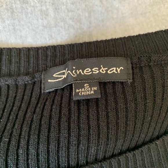 Ribbed black dress - Picture 2 of 2